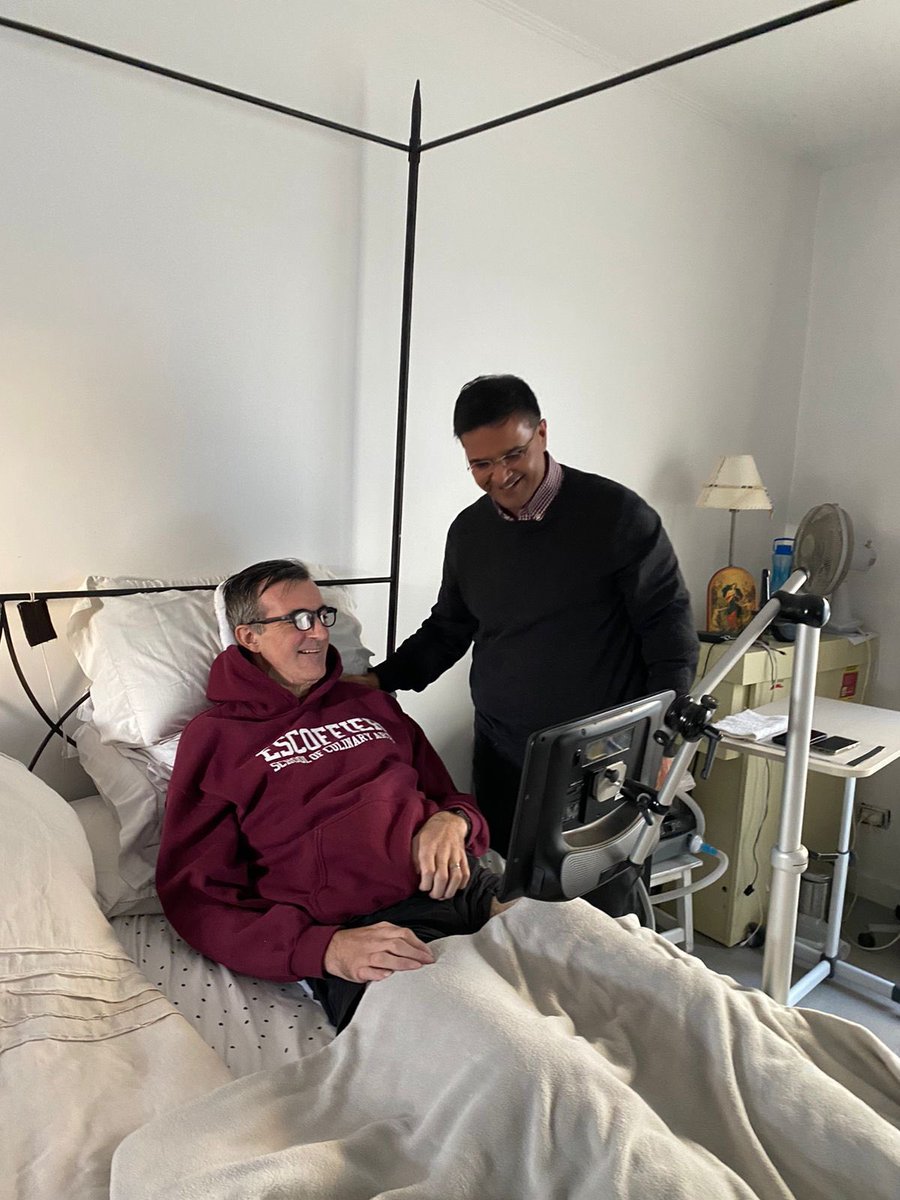 VikasPota's tweet photo. During my visit to #Argentina, I asked the formidable @estebanbullrich who has #ALS what the purpose of life was given his situation, he explained “Life is loving, laughing &amp; being loved. There is no greater joy than understanding there isn't much more than that. Life is simple” https://t.co/QpzhfhjSe6