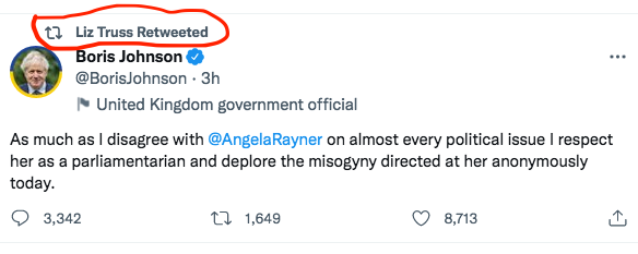 AuthorGerald's tweet photo. @JohnJCrace You'd have thought the Minister for Women and Equality would have done a tiny bit more than just clicked "retweet". https://t.co/ZvOJSLmQeU
