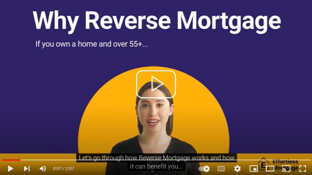 EffortlessMort1's tweet photo. Are you over 55 and a homeowner? Talk to us about REVERSE MORTGAGE. 

See how it works and how it can benefit you in short video:

https://t.co/oKhs9lCUcs

Contact Us:
☎️ 888-978-4984
🌐 https://t.co/2Ddx7AOEvH

#over55 #reversemortgage #mortgageoptions #mortgagebroker https://t.co/XR0cGmHsim