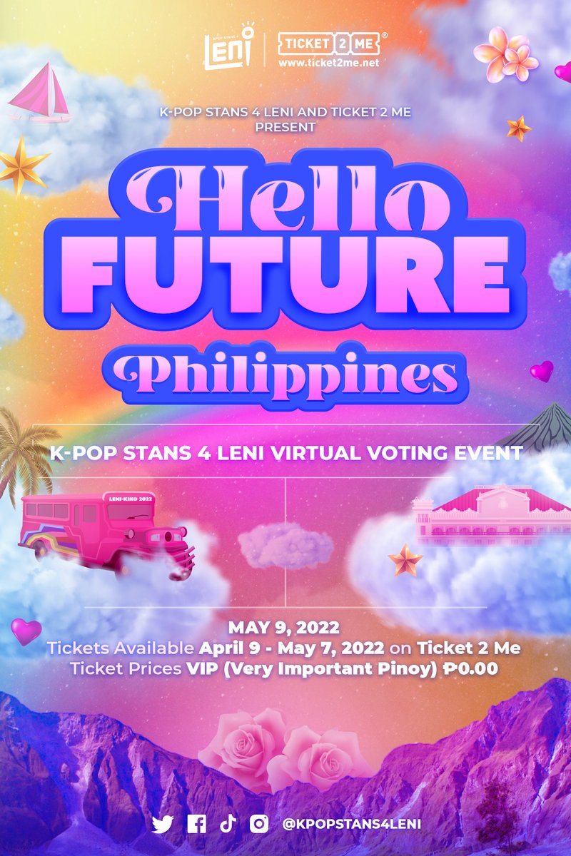 KPOPSTANS4GG's tweet photo. 📢 REGISTERED VOTER LAENIS!
Ilang boto iaambag ng #KPopStans4LeniKiko sa eleksyon? Let's (virtually) fill the concert venues and pave the way for Leni-Kiko in Malacanang!
#HelloFuturePhilippines
#KPopStans4Leni Virtual Voting Event
📆Apr 13-May 7, 2022
🎫https://t.co/1urBwCSlF5 https://t.co/gSNBu9hmy8