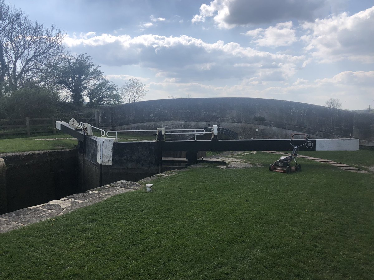 Slow afternoon lock keeping so did a spot of mowing one down five to go.