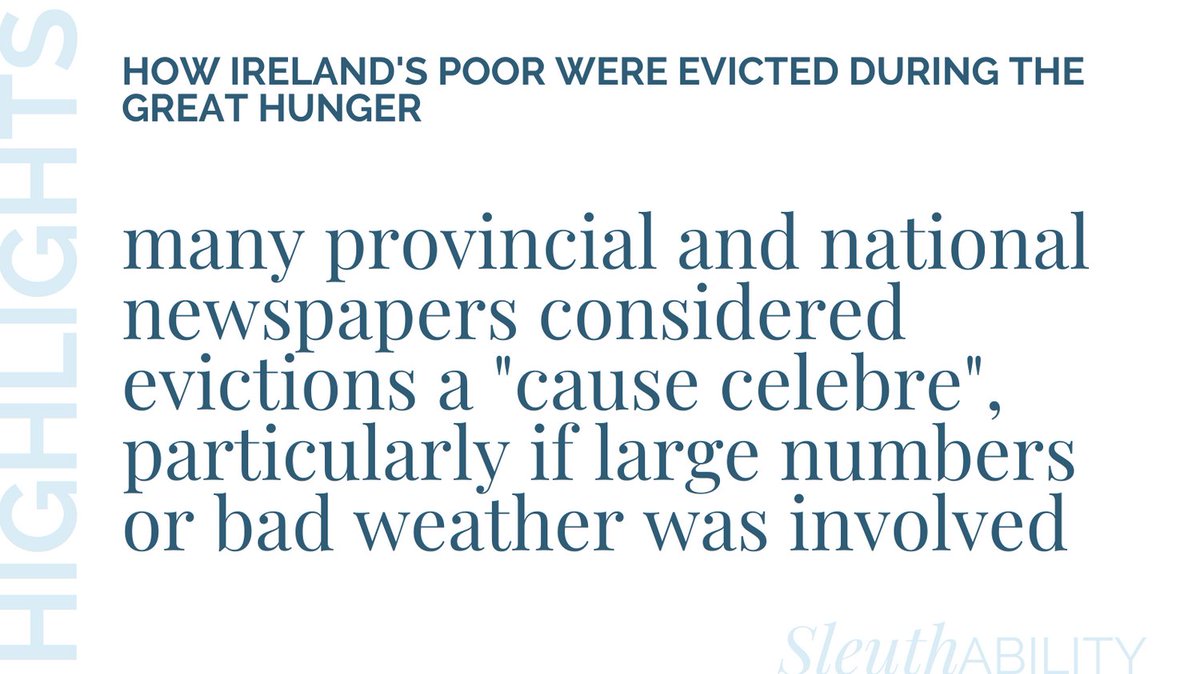 #Sleuthability highlights.

<a href="/ciaranjreilly/">Ciarán Reilly</a> outlines how evictions were reported throughout the famine / Great Hunger period.

To view this talk and others t live and/or on demand through to April 30 visit sleuthability.heysummit.com

#evictions #irishhistory #famine