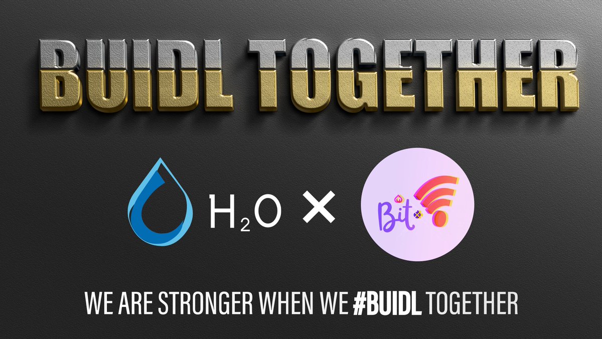 🚀🚀We are stronger when we #BUIDL together! 

Join the #H2O #BUIDL movement and stand a chance to win $10 USDT for 15 random winners each.

Required:
1) Follow <a href="/H2O_Homes/">H2O DAO💧</a> and @Tez_Bit
2) Like, retweet &amp; comment with #BUIDLH2O
3) Tag 3 friends