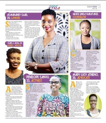 asmahaney12's tweet image. #40Under40 Women in Law recognized for building social impact #ThankYou for the recognition @newvisionwire Truly Grateful