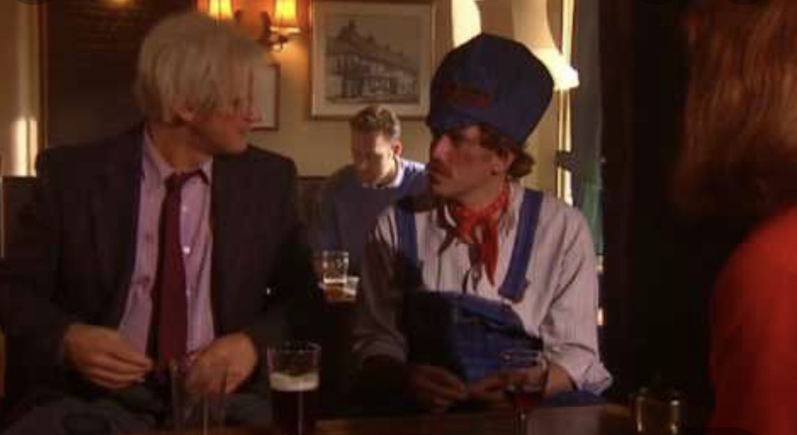 Pintermime's tweet photo. @PilotTVPod Chuffy from @XanderArmstrong and @ActualBenMiller https://t.co/8Rqy7XMyxI