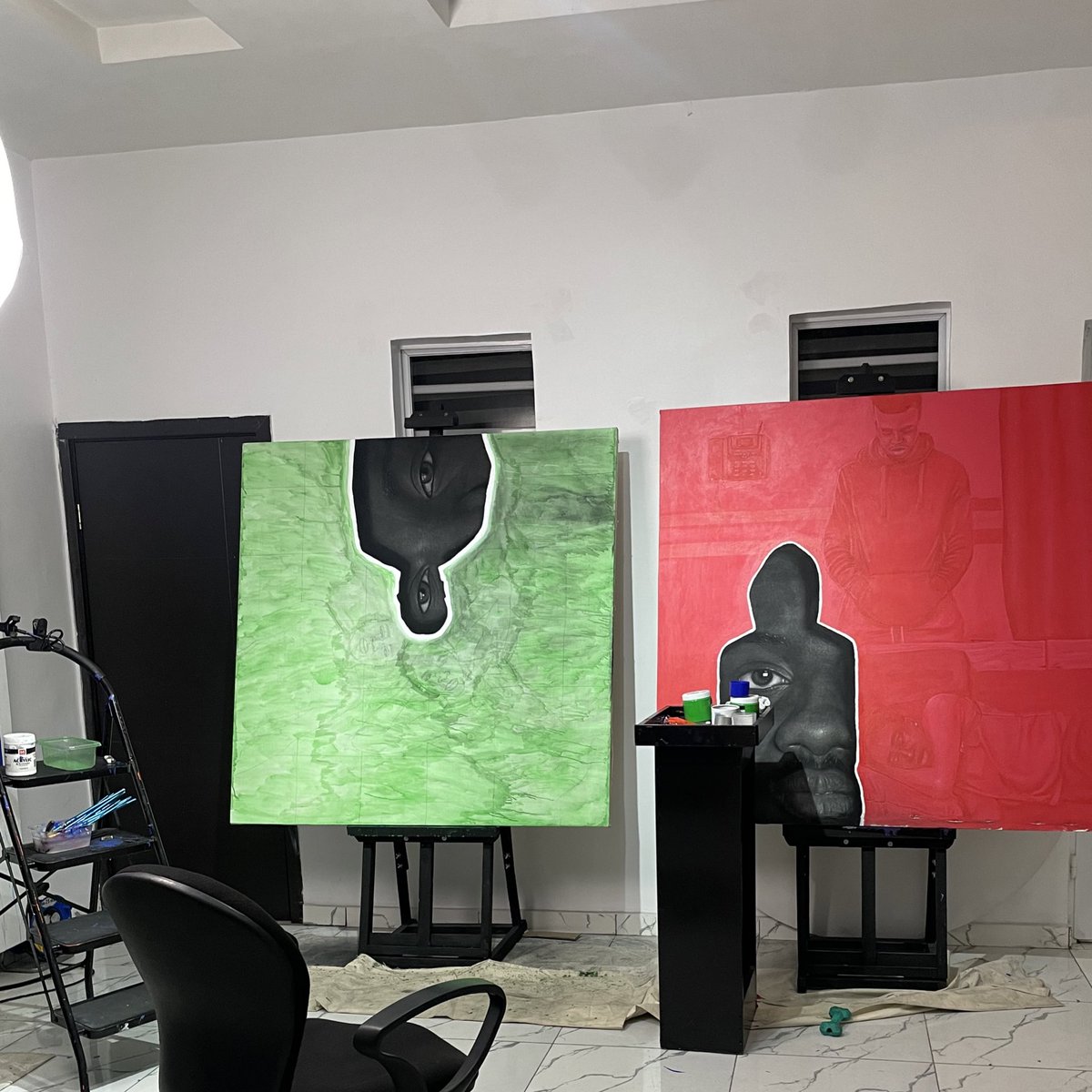 kennwadiogbu's tweet photo. ‘A Different Perspective’ painting series explores the social life of Nigerians: how we live, love, and survive in the midst of our struggling society.
Opens on the 29th of April at @retroafrica. Can’t wait to see you all there. #adifferentperspective #kennwadiogbu https://t.co/DIq1WQ9X1x