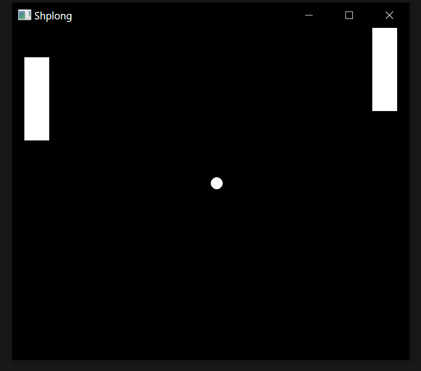 quantixdev's tweet photo. Experimenting with C++, cmake and SFML to learn new stuff and I was able to setup pong #cpp #programming https://t.co/RwZsi0kDMA