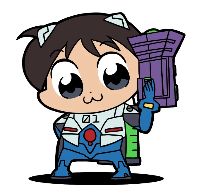 いかりシンジ
ブキ:わかばシューターネルフカスタム
アタマ:インタパッチン
フク:スプラスーツ
クツ:スプラスーツ
#ペパンペピポン 