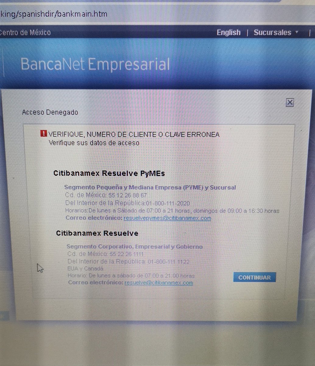 MagroTi's tweet photo. @Citibanamex pésimo su servicio, no brindan la atención necesaria a comparación de los demás bancos, me colapsaron mi operación, mi nómina y obviamente no me han dado solución desde el día de ayer, ineptos! Mañana definitivamente me cambio de banco y queja ante @CondusefMX https://t.co/9gnzVNObJ5