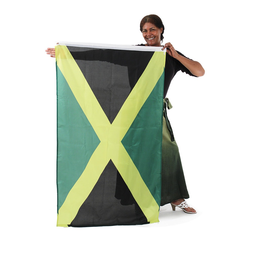 Excited to share the latest addition to my #etsy shop: Jamaican Colors Flag - Polyester, Green, Black, Gold - Size - 3' x 5' etsy.me/3EHfsdc #photography #unframed #entryway #artdeco #jamaicanflag #flagofjamaica #scholflag #officeflag #embassyflag