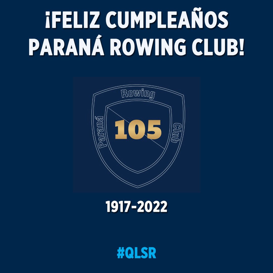 🎊24 de abril una fecha para festejar un nuevo aniversario de nuestro amado Paraná Rowing Club🎊

🔵⚪️105 años de historia🔵⚪️

¡Sigamos creciendo juntos, por muchos años más! 🥂

#QLSR #VamosRowing #SeguimosCreciendo