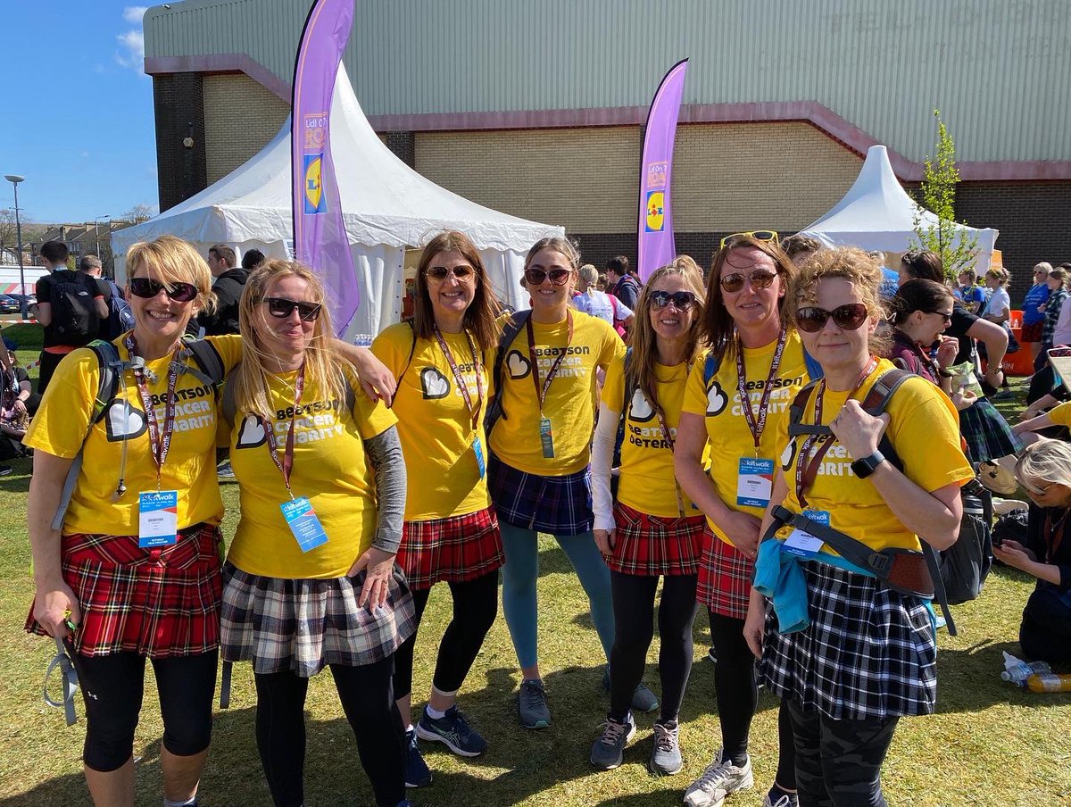 outsideingarden's tweet photo. @thekiltwalk @Beatson_Charity woohoo Kiltwalk completed in aid of The Beatson! Gorgeous day for it, fab team! 💪🏻💪🏻 https://t.co/aj6ZJWfbvc