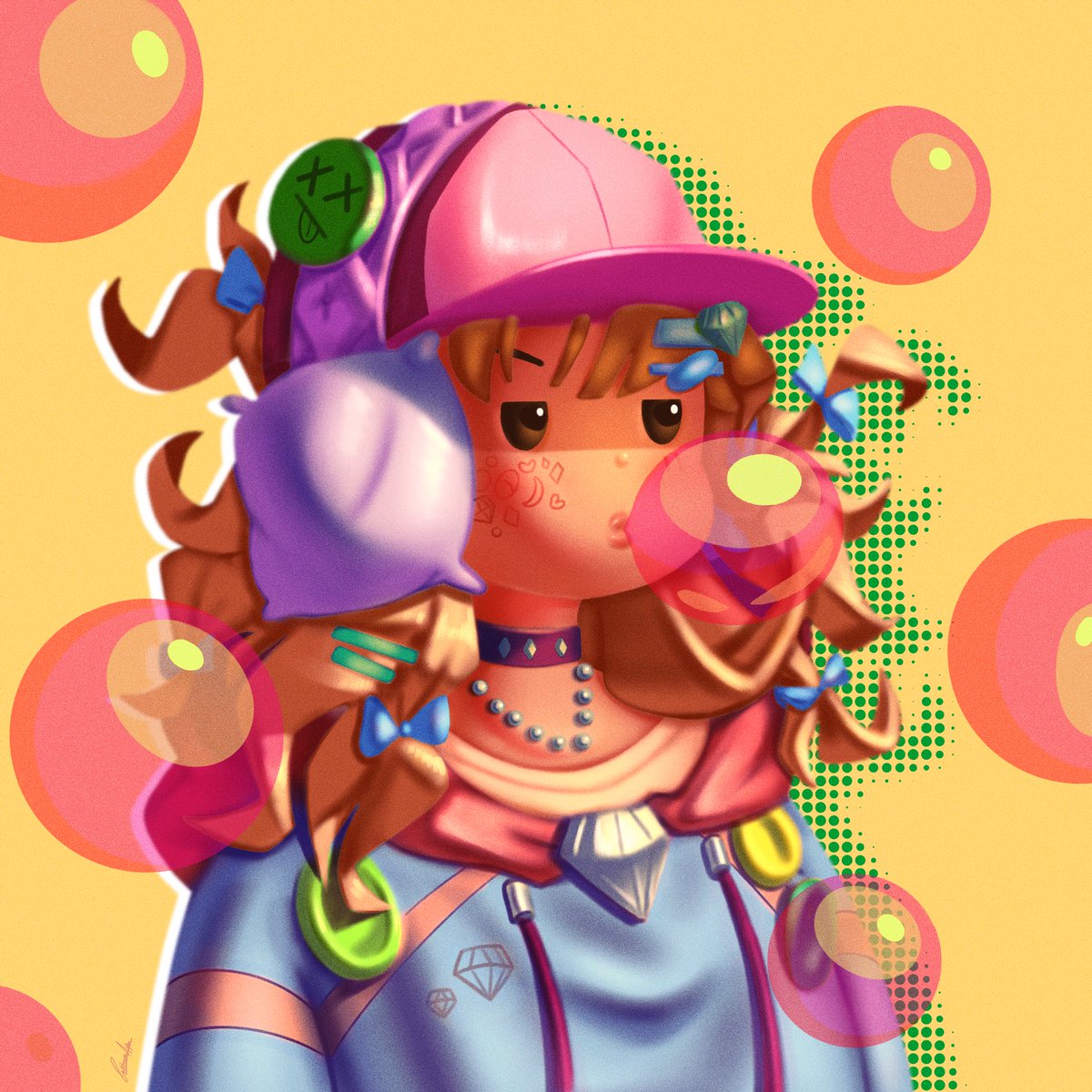 Hey guys did a <a href="/LonelyPopNFT/">LonelyPop 🍭</a> fan art✨ absolutely love this project from an artists point of view 💜 couldn’t help but experiment with my own style. 
<a href="/BushRobins/">Noinah🍭</a> <a href="/rei_0xstudio/">RΞi</a> <a href="/0xstudio/">0xStudio</a>  
#LonelyPopFanArt #lonelytogether