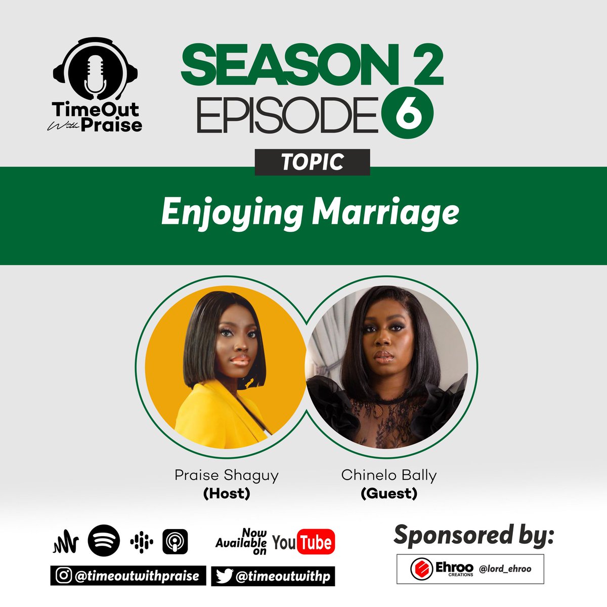 TimeoutwithP's tweet photo. Enjoying Marriage
New episode is out on all podcast channels.
Listen here https://t.co/7pbl8DXNIh
#podcast
#podcastandchill
#nigerianpodcast
#podcastersof9ja
#podcastersofinstagram
#timeoutwithpraisepodcast https://t.co/VnFKVHz9gJ