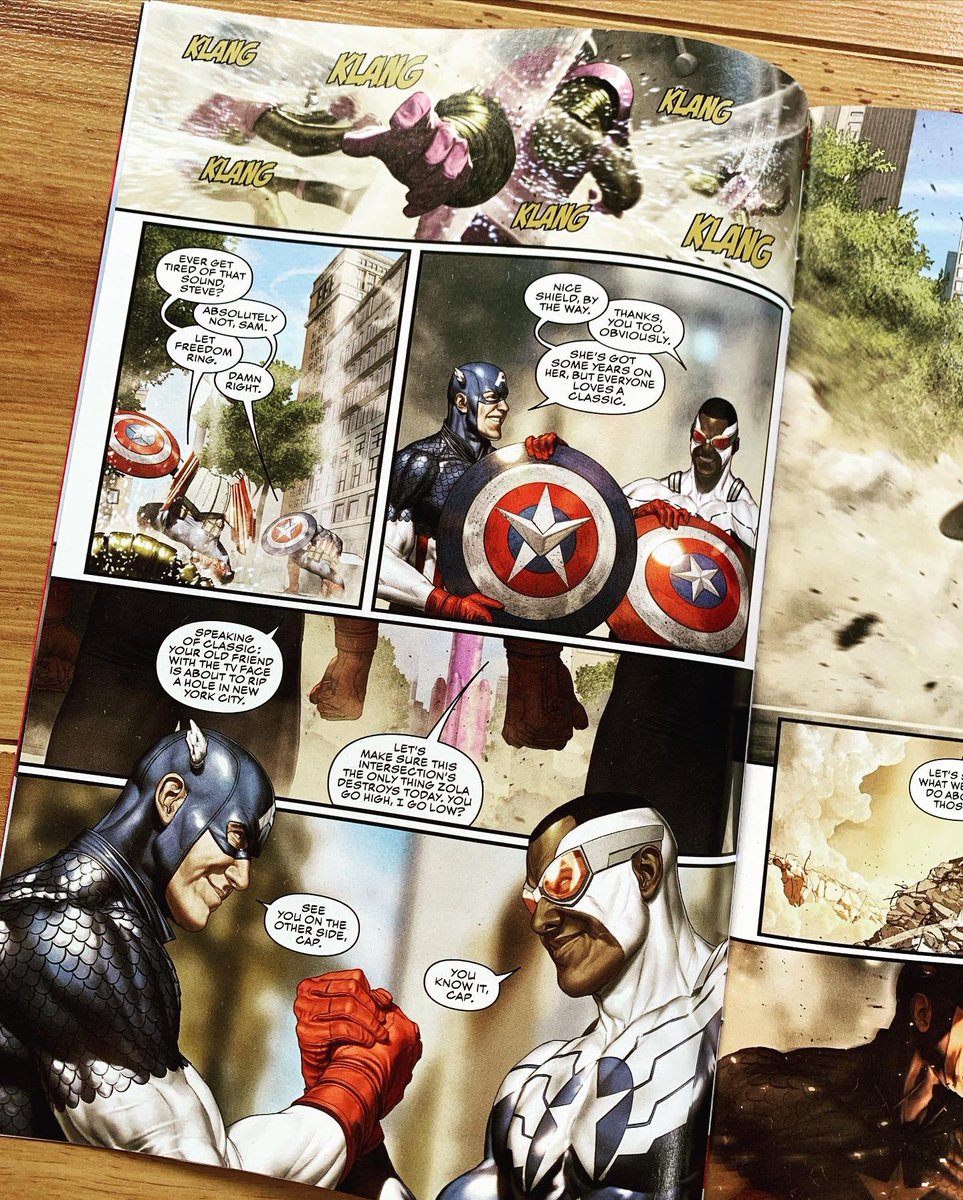 comics42shop's tweet photo. Captain America (2022), Issue 0

When Arnim Zola launches an attack on New York City, he meets his match - in Sam Wilson and Steve Rogers! In the battle that follows, two Captain Americas prove better than one, and Sam and Steve decide they might just keep a good thing going… https://t.co/afUC3DA3WW