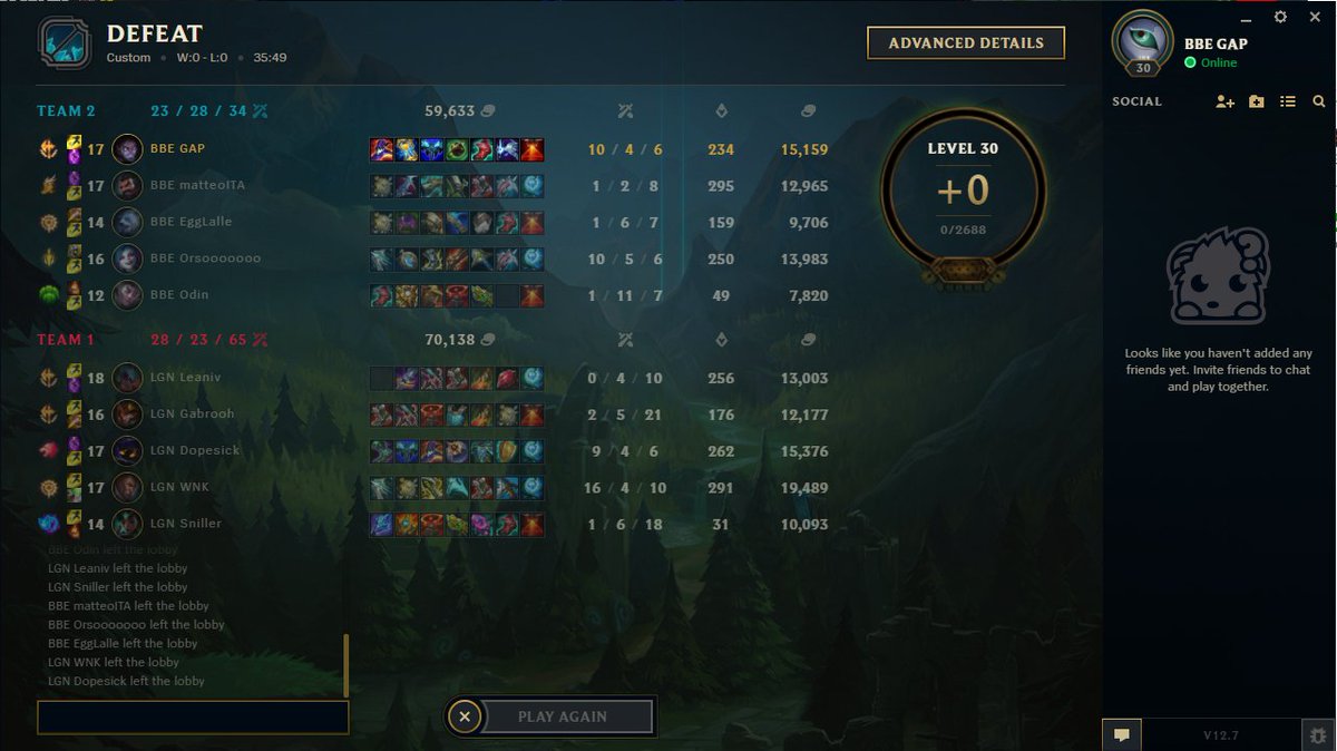 lol_gap's tweet image. Si chiude così il torneo Baron e con lui il mio percorso in competitive, breve ma intenso! Ringrazio tutti quelli che ho conosciuto in questi mesi per aver reso l'esperienza unica.❤️
gl boys