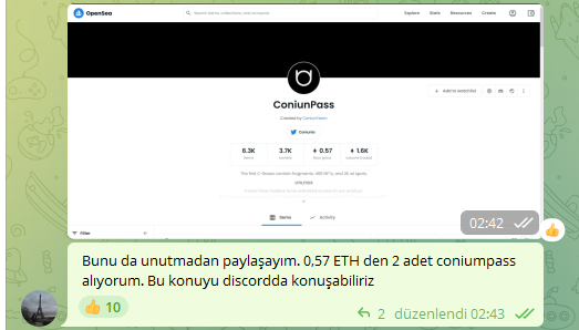 0x_tmdao's tweet photo. Biraz geç almış olsamda fırsatı tamamen kaçırmadığım için mutluyum :) https://t.co/BJTwGJDiTx
