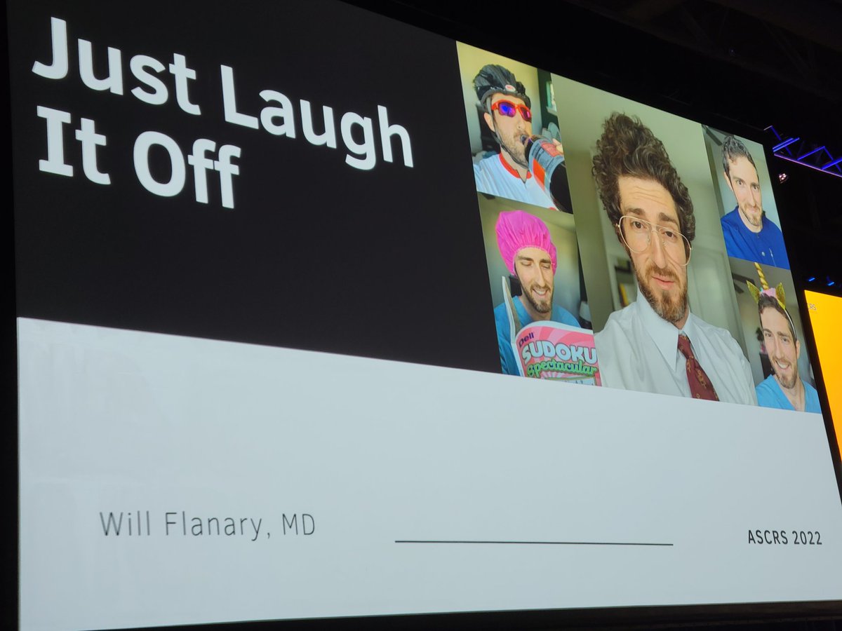 Awesome to hear from <a href="/DGlaucomflecken/">Dr. Glaucomflecken</a> at #ASCRS2022! A little humor can go a long way.