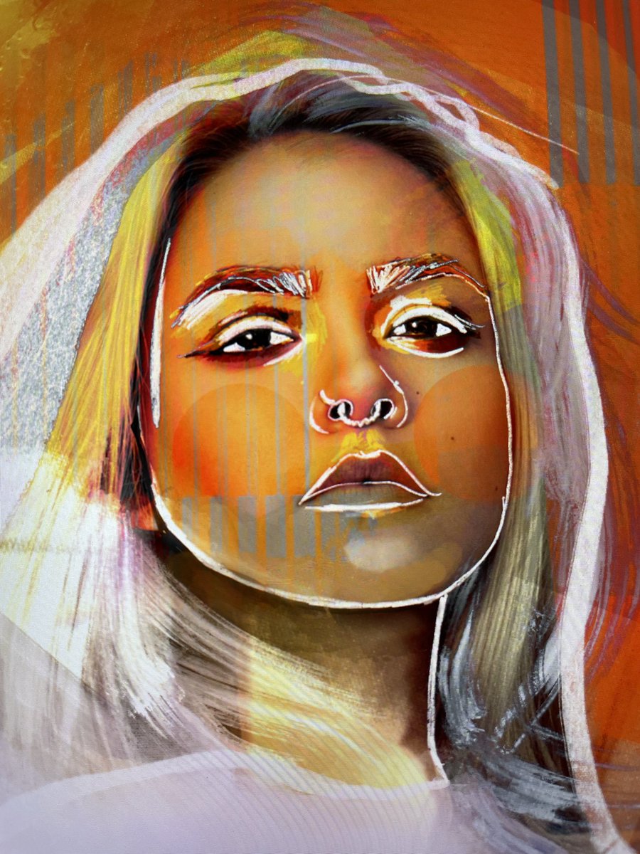 shecreates_x's tweet photo. Overall an orange aura represents creativity and intense energy🔸 hope you’re channeling that this Sunday #nft #NFTCommunity #NFTartists #MetaAura #Wip https://t.co/EjkwoqIPTH
