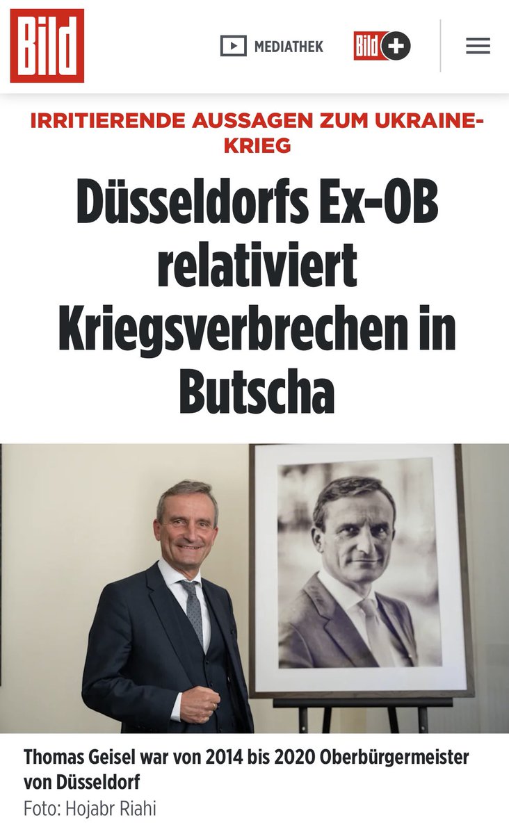 Das Schlimmste an diesem ekelhaften Vorstoß von SPD-Ex-OB Geisel ist, dass das, was dieser gotterbärmliche Putin-Verehrer ausspuckt, viel zu viele Genossen dasselbe Mindset wie Schröder, Gabriel &amp; Co. teilen, nur Muffensausen haben, das offen zu sagen. Das ist eine Schande