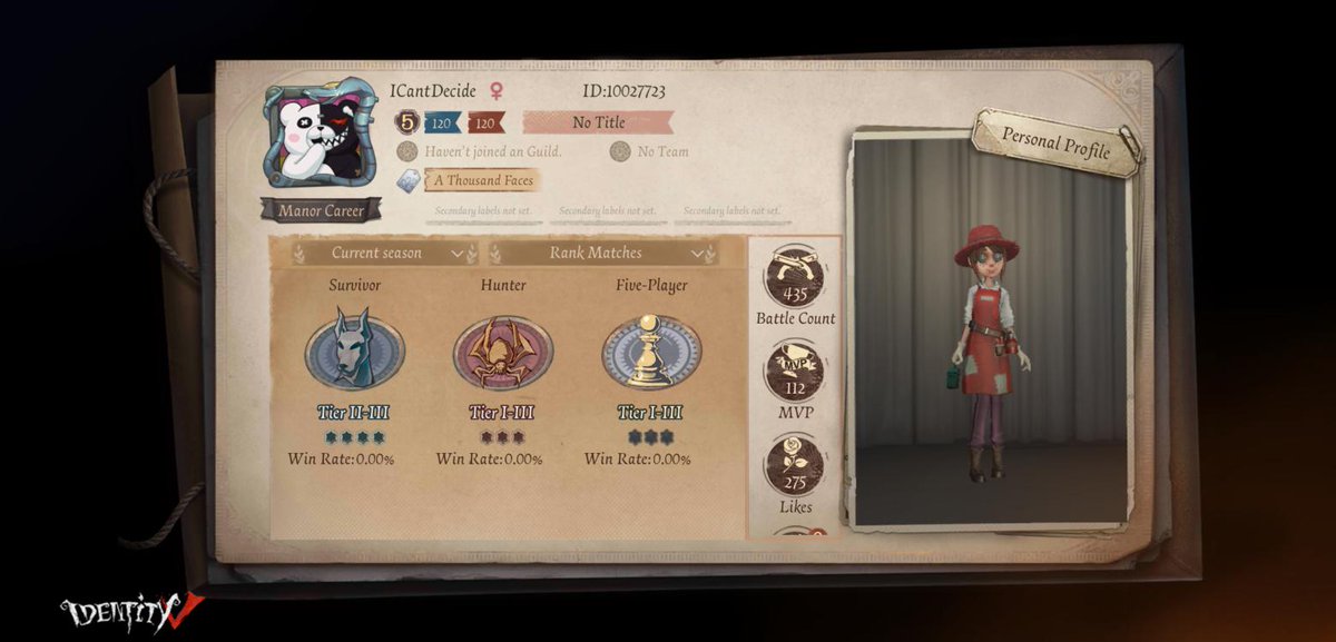 I'm playing Identity V. Fancy a game?
