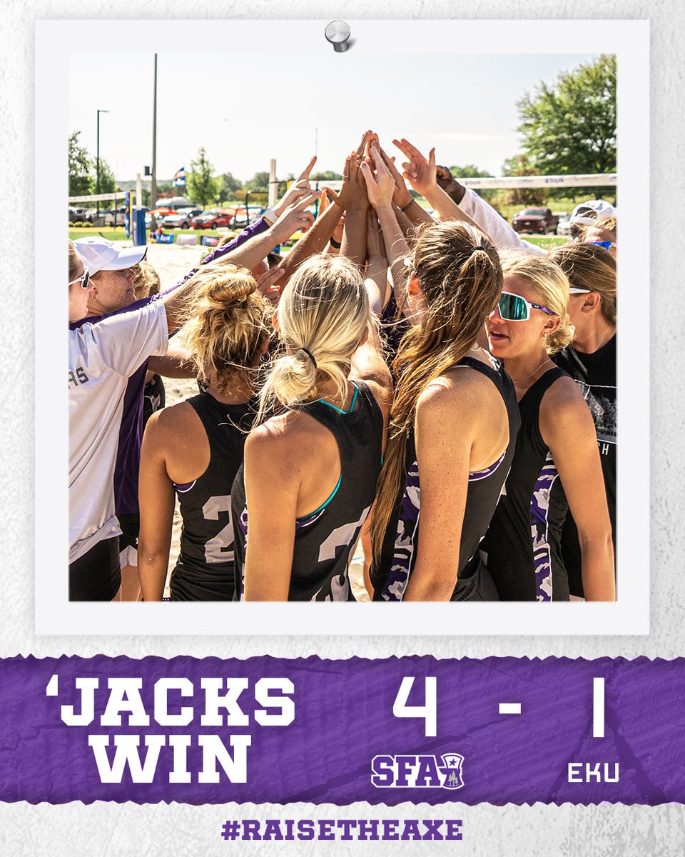 SFA_Beach's tweet photo. That's a Ladyjack 𝐖𝐈𝐍 😈

#AxeEm x #RaiseTheAxe https://t.co/A9m1P8hxWi