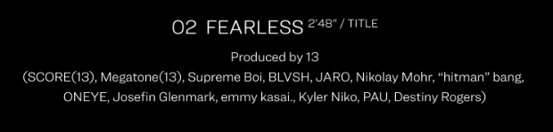 elsserafim's tweet photo. LE SSERAFIM 1st mini-album "FEARLESS"

Track 3: "BLUE FLAME"; the track that YUNJIN and CHAEWON are credited (based on Genius)

Based on the team who worked on this song, this is gonna be "THEE B-SIDE" 🔥
@le_sserafim #LE_SSERAFIM https://t.co/CF1WaxG1Is