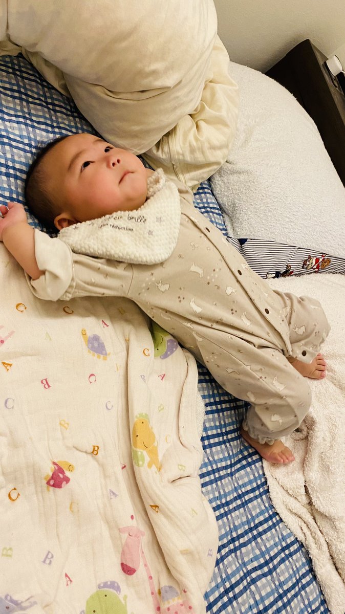 Choko_ku's tweet photo. ハイハイまだやけど、ポーズは完璧！ブリッヂもできるよ！最近の成長著しい〜………！つかまり立ちもできるよーになったし、ついていけんーーー！ちょこちょこ動き出してもまた可愛いけど、危なっかしい😂💓❤️#子ども成長は早い #娘が可愛すぎる #薄毛だけど女の子 https://t.co/MNUZObyunM