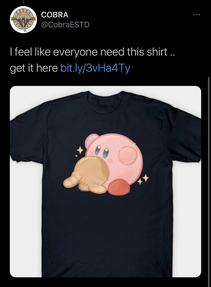 I’m extremely disheartened. Please don’t edit artists’ artworks and put them on sh1rts to sell for your own profit.