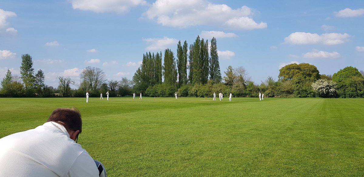 Bodleian, batting second, chasing the Strollers total of 169. Ackland and Shackleton opening.