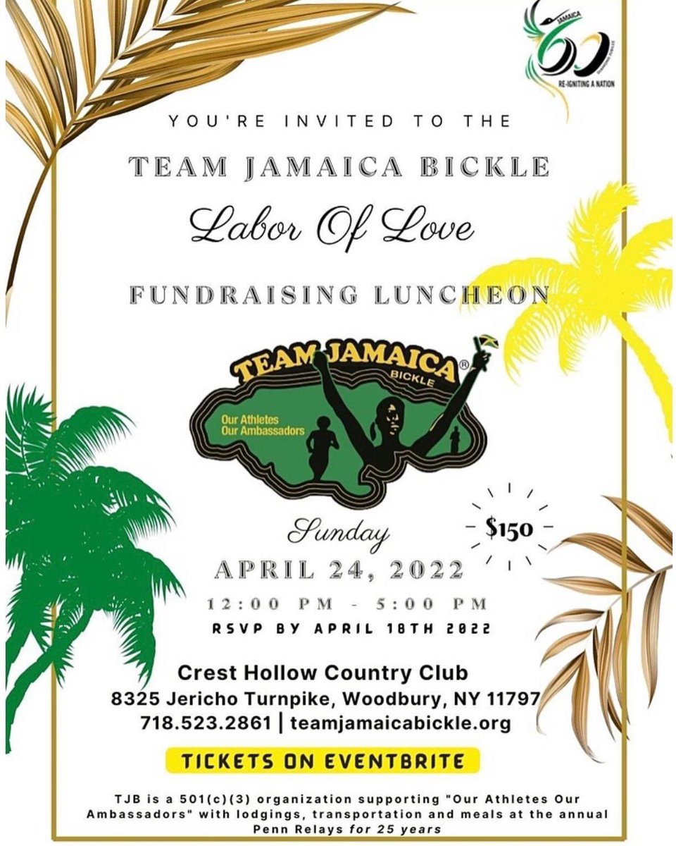 Today we honor this phenomenal woman, Vilma Charlton, OD, OLY, for her immense contribution to the field of Sport in Jamaica and across the region at the Crest Hollow Country Club, 8325 Jericho Turnpike, Woodbury NY. #leadership