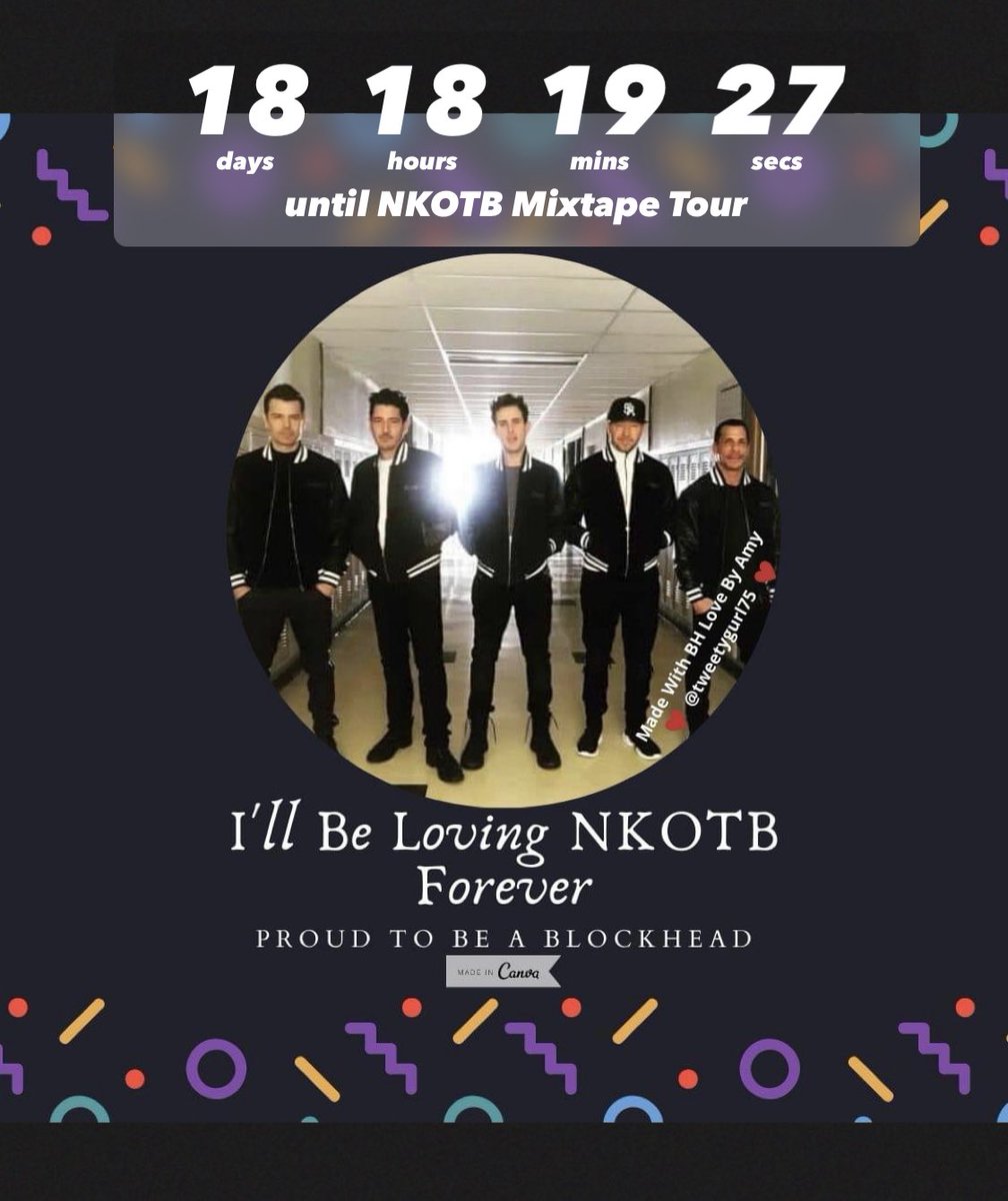 jaime bartlett (@jordansmomma06) on Twitter photo The countdown just got real on #NewKidsontheBlockDay. So #Thankful for the 5 awesome guys who adore their fans just as much as all of us #Blockheads adore them! <a href="/NKOTB/">New Kids on the Block</a> ♾🤖❤️<a href="/DonnieWahlberg/">Donnie Wahlberg</a> <a href="/dannywood/">Danny Wood</a> <a href="/joeymcintyre/">Joey McIntyre</a> The countdown just got real on #NewKidsontheBlockDay. So #Thankful for the 5 awesome guys who adore their fans just as much as all of us #Blockheads adore them! <a href="/NKOTB/">New Kids on the Block</a> ♾🤖❤️<a href="/DonnieWahlberg/">Donnie Wahlberg</a> <a href="/dannywood/">Danny Wood</a> <a href="/joeymcintyre/">Joey McIntyre</a>