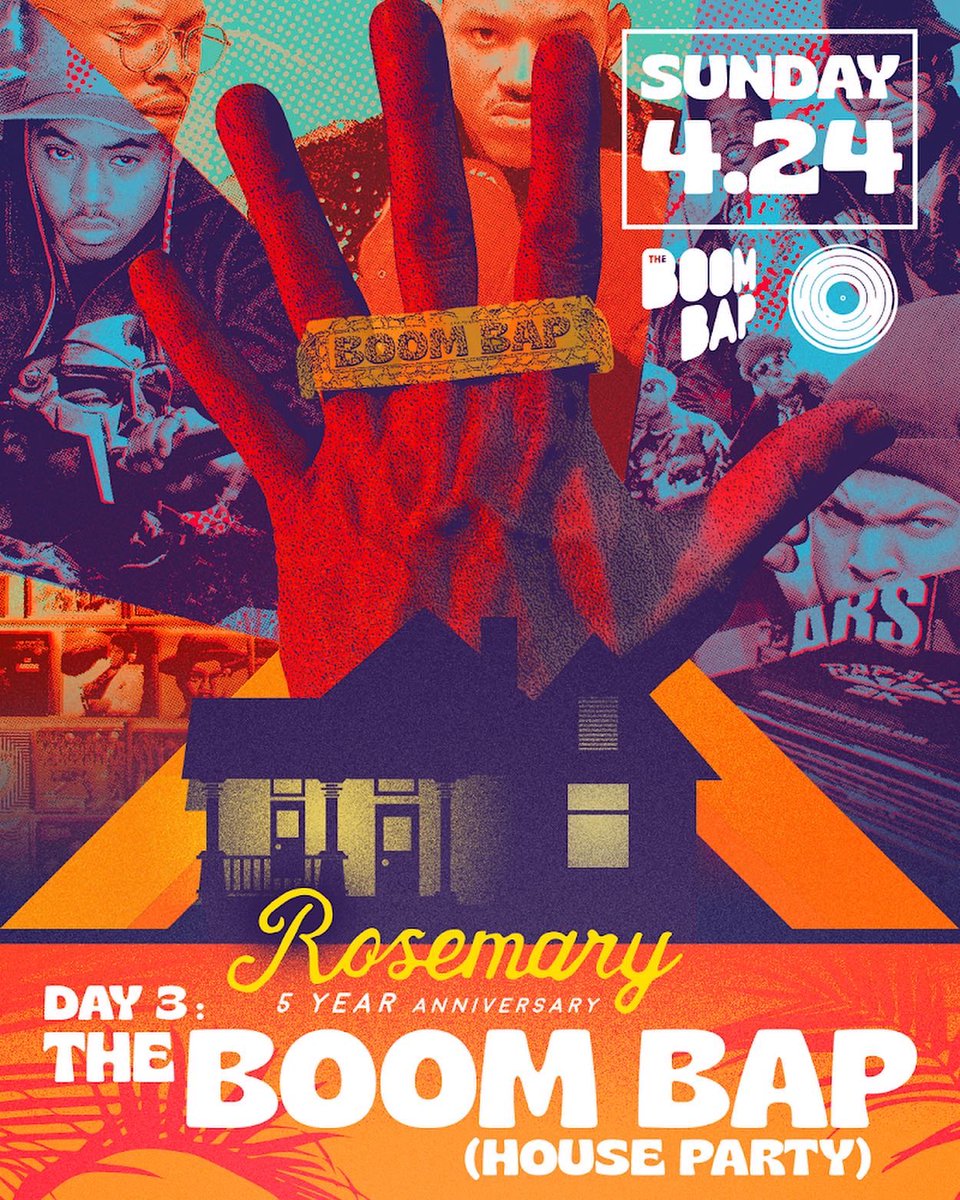 #THEBOOMBAP Day Party is TODAY (Sunday 4/24) from 1-7pm at  <a href="/RBQNashville/">Rosemary BeautyQueen</a> (1102 Forrest Ave) ft. special guest <a href="/djrastaroot/">Dj Rasta Root</a>!