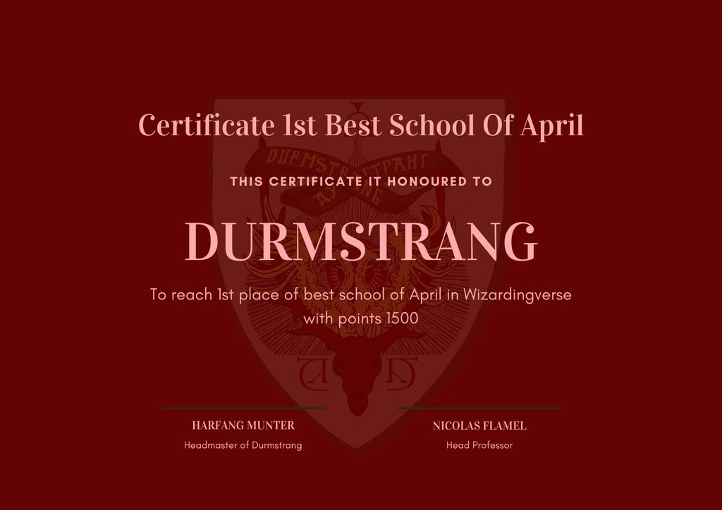 wizardingverse's tweet photo. ✨ Best School of April 2022

Congratulations for all Durmstrang students! You did really working on the school points! https://t.co/sOgZkZDZqk