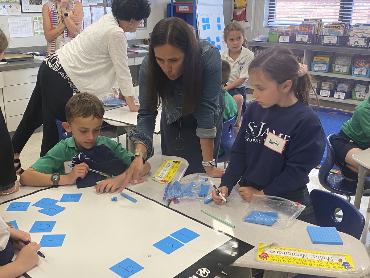 Mathodology's tweet photo. Want to see engagement in a mathematics classroom? Consider a quality anchor task, the right manipulatives, and a space to share ones thinking. Thank you @ban_har @wipebook for sharing your expertise. These students rocked it! #thinkingclassroom #VNPS #thinkMathematics https://t.co/Y3GUo9QbrY