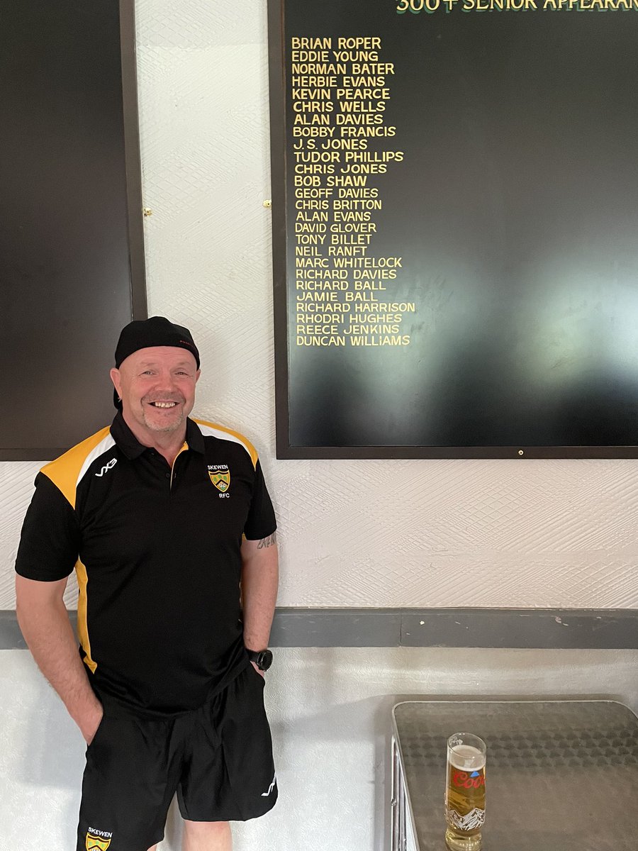Skewenrfc's tweet photo. Our 300 appearances board has been put up in the hall and it features ex player but now club physio @marcwht and current player/head groundsman @bossjinks #300notout 

Few more names to be added shortly 

🔶⬛️🔶⬛️ https://t.co/SO1lV3huBj