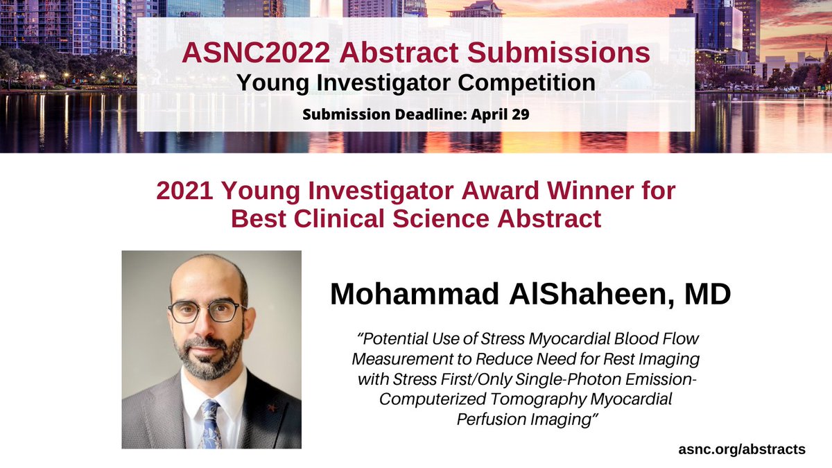 MyASNC's tweet photo. Take today to submit your #ASNC2022 Abstract or Case. Due THIS Friday.

💭Not sure what to submit for a case? See a case example on our Abstracts page: https://t.co/WEvp3DavXM
✨See the 2021 YI Winner for Best Clinical Science Abstract!

Submit now👉https://t.co/yIMDWZhPZb
#CVNuc https://t.co/59W2DLFhG9