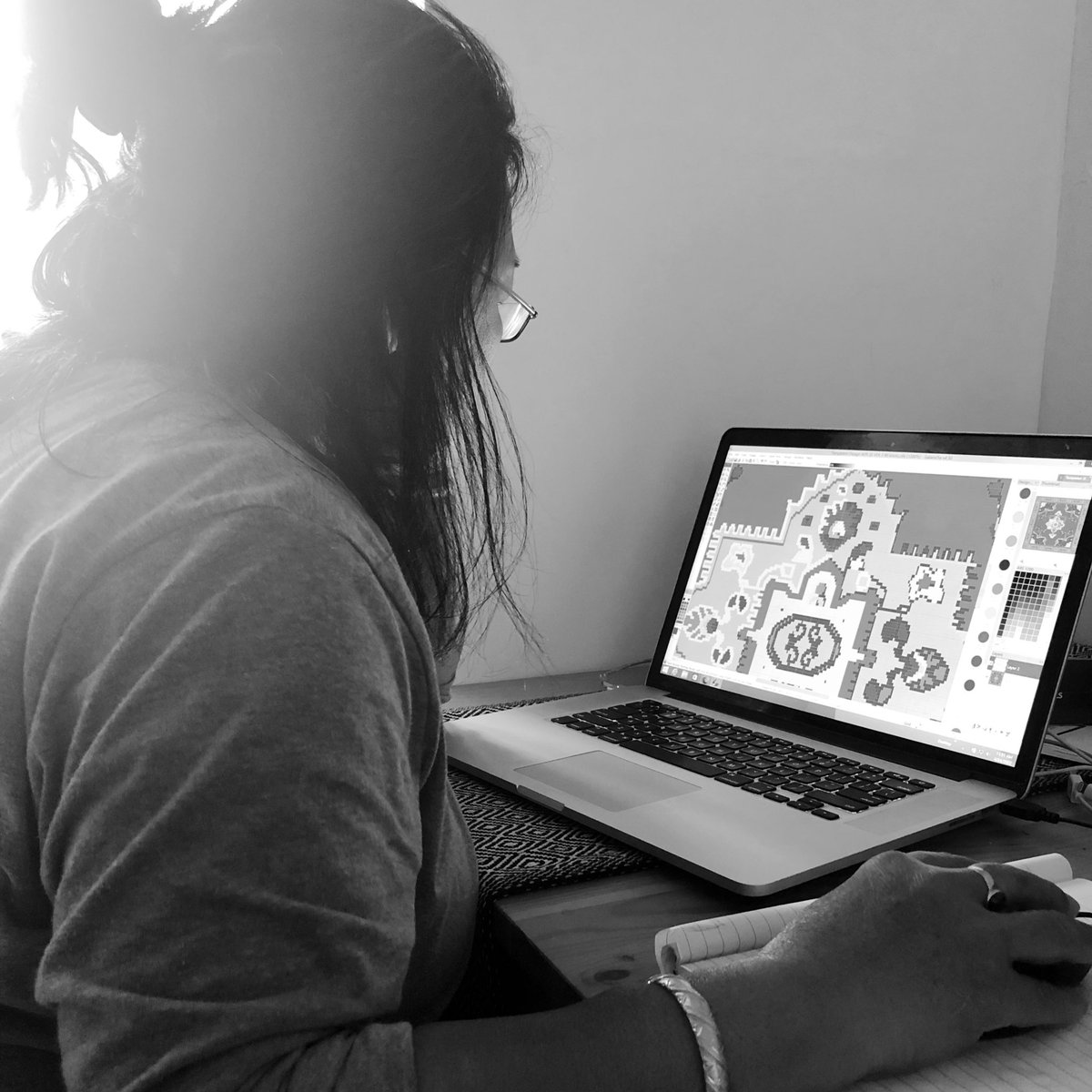 New custom design is being created for our valued client. We cannot wait to see it woven into beautiful rug.