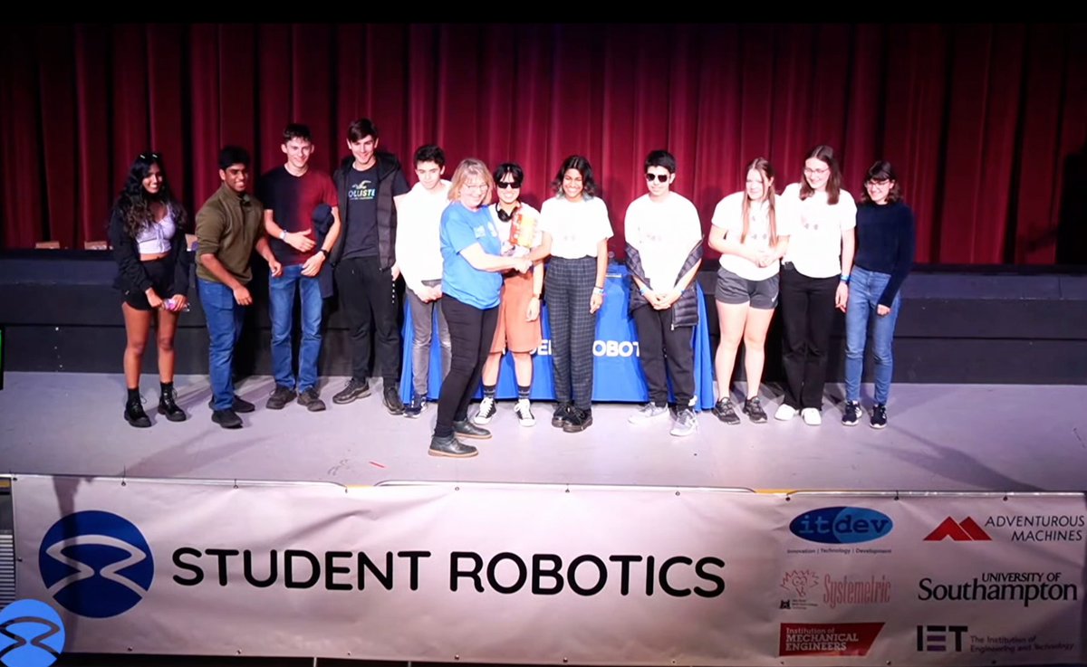 Hampton Computer Science (@hampton_compsci) on Twitter photo Our plucky robot Jeremy just missed out on a place in the <a href="/studentrobotics/">Student Robotics</a> semi-final, but Hampton and @LEHComputing did collect the social media award Our plucky robot Jeremy just missed out on a place in the <a href="/studentrobotics/">Student Robotics</a> semi-final, but Hampton and @LEHComputing did collect the social media award