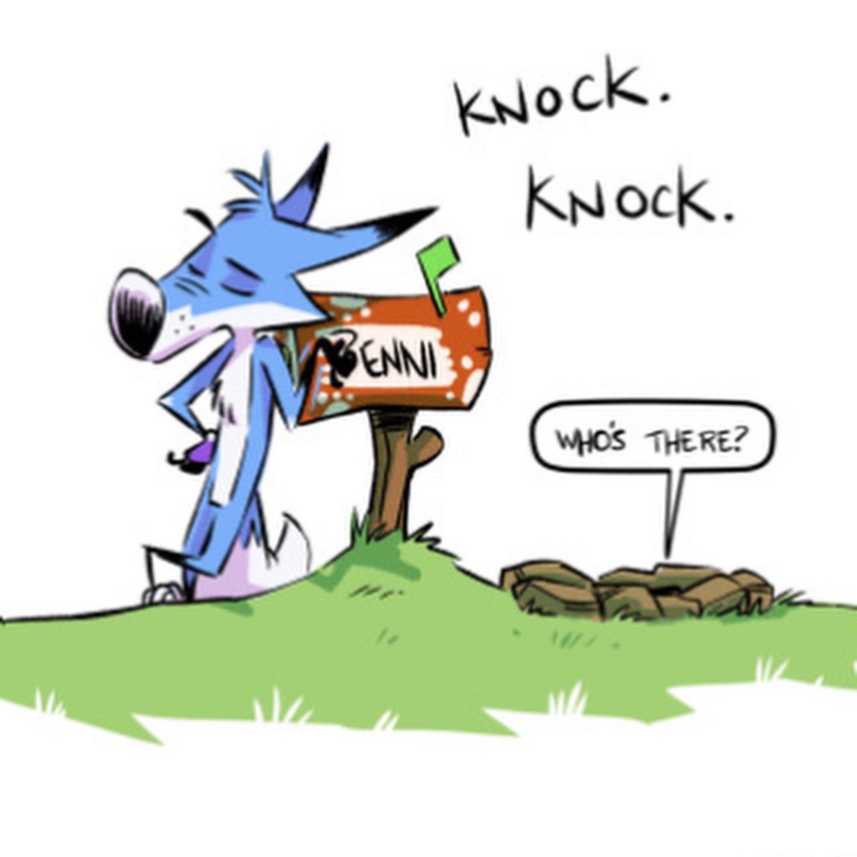 D__Gee's tweet photo. Happy Sunday! https://t.co/MgBTg1TqGr 

#jokes #forestfolkcomic #webcomic #funnies #comicstrips #filburtthefox #bennithebunni #knocknock https://t.co/FDkMlejube