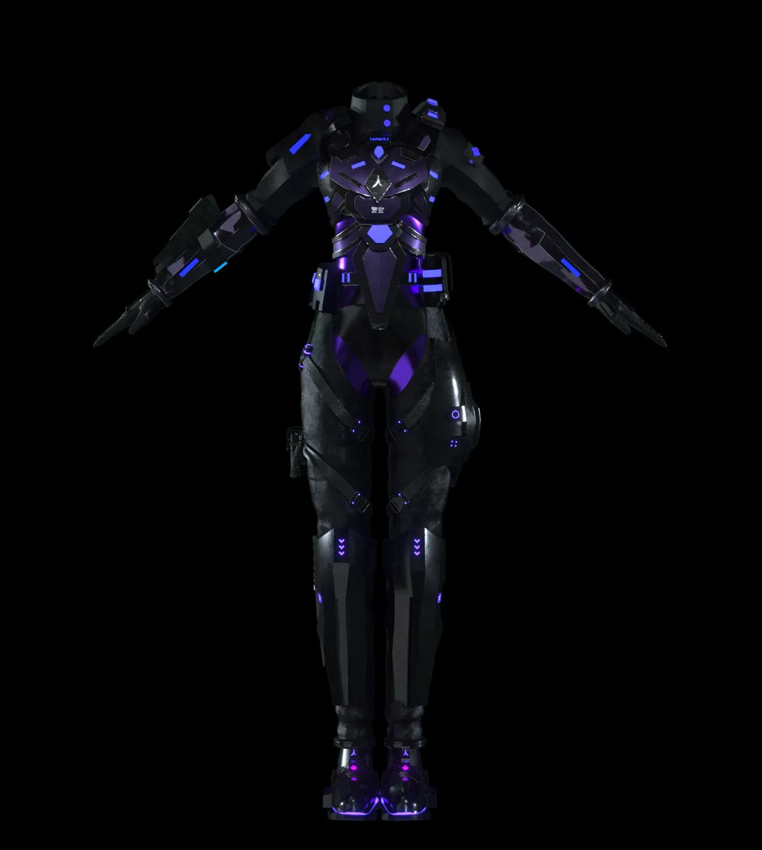 Our female Cybercops are also dressed ready for any situation! A big thanks to @Joystik_app for collaborating with us on these designs. There will be more to come between the two of us 👀