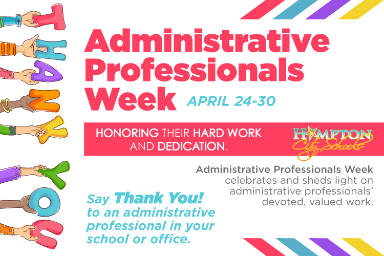 HamptonCSchools's tweet photo. Give a shoutout to your favorite HCS administrative professional! #WeAreHCS https://t.co/SwLL4YDBhL