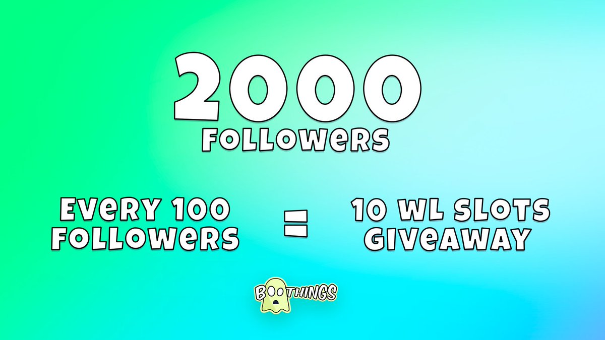 Last results for the day!

Congratulations to <a href="/viniperri/">Vinicius Perri</a> <a href="/Guga67070936/">Guga_1984 @spurprotocol</a> <a href="/Robertalvessss/">Robert</a> <a href="/AlmiraSherman11/">Almira Sherman</a> @rallevafps <a href="/mendubeinvests/">preMendubeinvests (💙,🧡) 🐐 🛸🐰🏰🔮(🖤,🤍)link3.</a> <a href="/Paul42107911/">paul_iakov</a> <a href="/japonews_eth/">Daniel Arai $</a> @emerson93088040 <a href="/montpedro/">Platanito7</a> 

You've won 1 WL slot for a Free Boo Things NFT
Dm me your ETH addresses 🔥