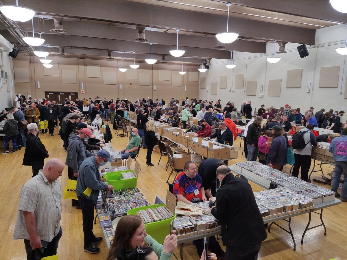 The hustle and bustle of Collectors Hour. We're on today until 4:00pm. Come on down to Central Lions Rec Centre, 11113 111 St.