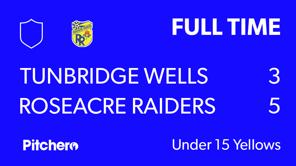 RaidersRoseacre's tweet photo. FULL TIME: Tunbridge Wells Tigers 3 - 5 Roseacre Raiders
#TUNROS #Pitchero
https://t.co/5OGqHMS8GT https://t.co/nCwTA2FT1o