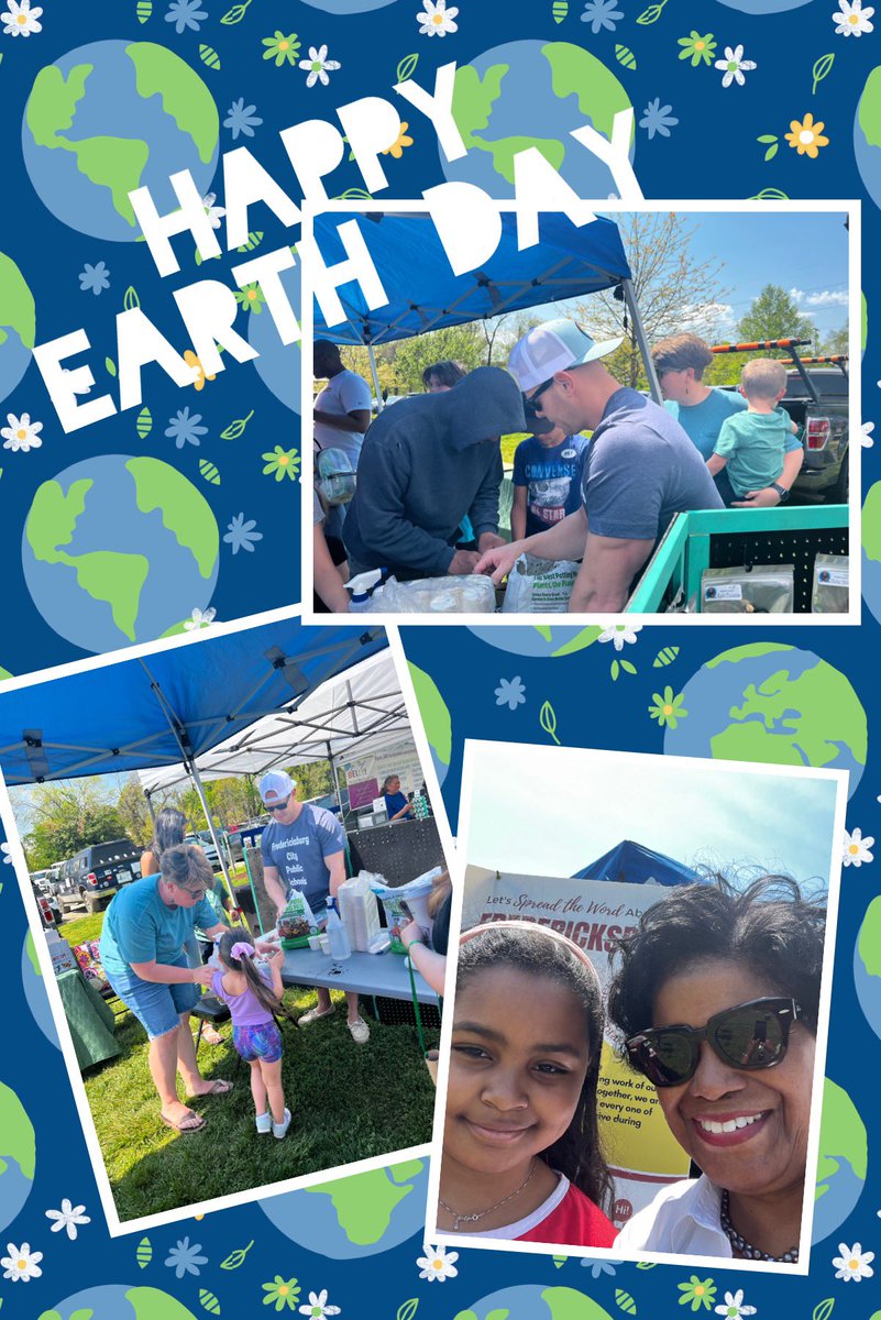 The Hugh Mercer team enjoyed seeing our students &amp; Dr. Catlett at Old Mill Park for Earth Day!  🌏 Planting garden veggies is fun!