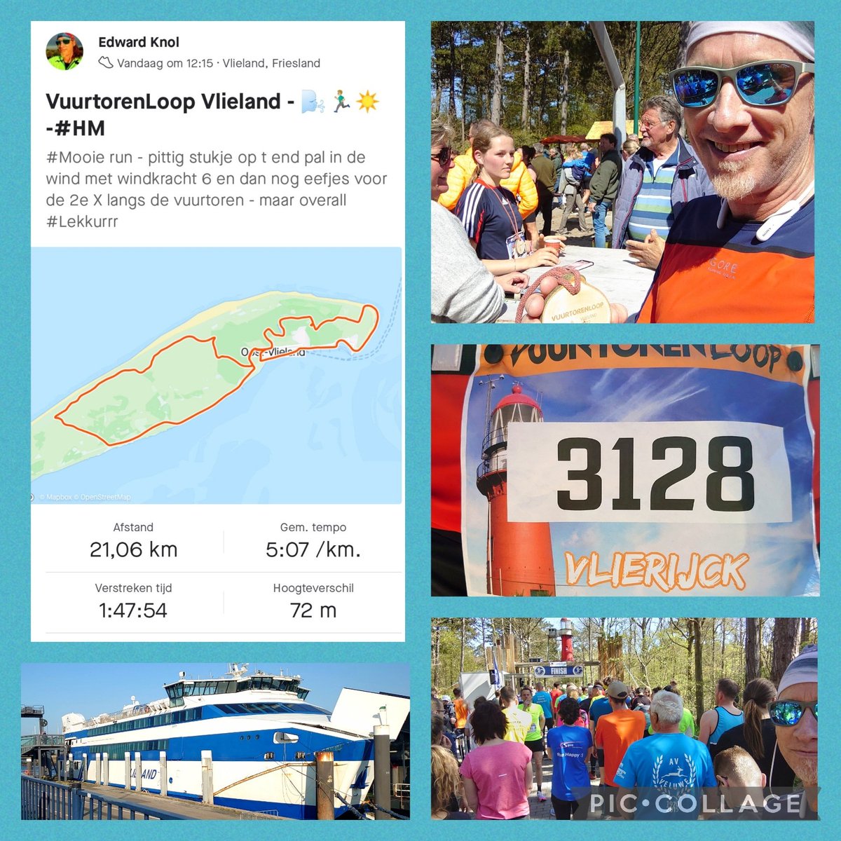 edwardknol's tweet photo. Twas weer n mooie dag om n stukje te rennen - en waar beter dan op 1 van onze Waddeneilanden
#VuurtorenLoop #Vlieland #HM https://t.co/CELk6agkZk