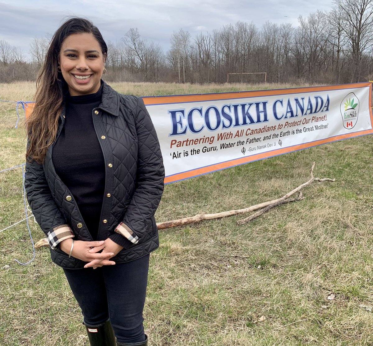 rubysahotalib's tweet photo. Next stop: joining @EcosikhC to launch this year’s tree planting season with @TRCA_HQ @Forests_Ontario for a ceremonial tree planting in honour of Guru Nanak https://t.co/BKu3hLR1tF