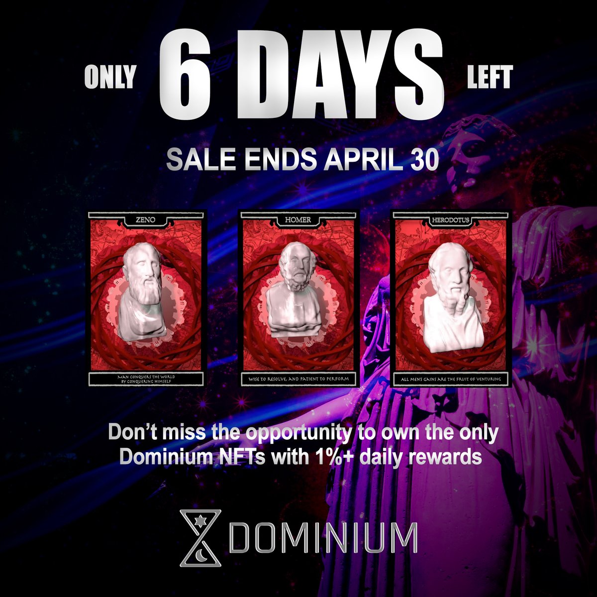 What do @HordeTweets, @polar_nodes, and <a href="/DominiumFi/">Dominium</a> have in common? Price stability. 

For a chance to win the last Homer NFT:

✅Follow <a href="/DominiumFi/">Dominium</a> <a href="/NodeSpreader/">The Node Spreader</a>               ✅Like, RT, Tag 3 friends
✅Comment why you like <a href="/DominiumFi/">Dominium</a> 

1 Winner will be chosen on May 1st.