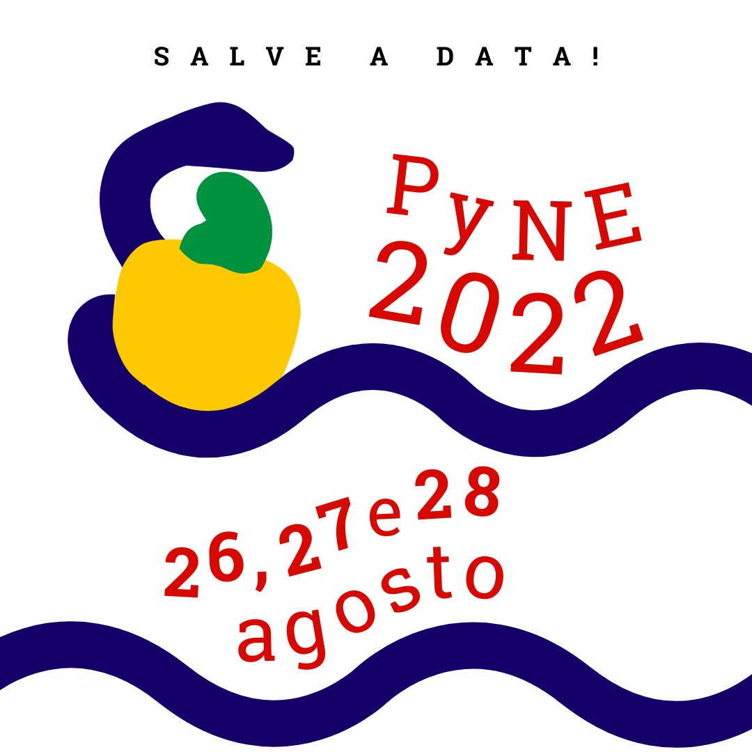 PythonNordeste's tweet photo. SAIU A NOTÍCIA MAIS AGUARDADA PELA COMUNIDADE PYTHON! 🐍

A Python Nordeste 2022 ocorrerá nos dias 26, 27 e 28 de agosto! Já pode ir tirando a poeira da mala e programando as passagens para Aracaju 🦀 Estamos morrendo de ansiedade para te receber neste evento maravilhoso. https://t.co/MDyc3JMlNE